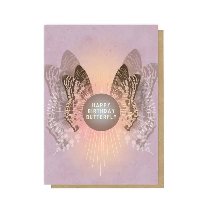 Happy Birthday Butterfly Greeting Card