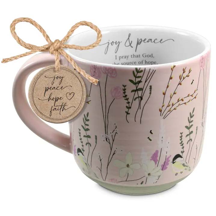 Spring Garden Joy Peace 18 oz Coffee Mug