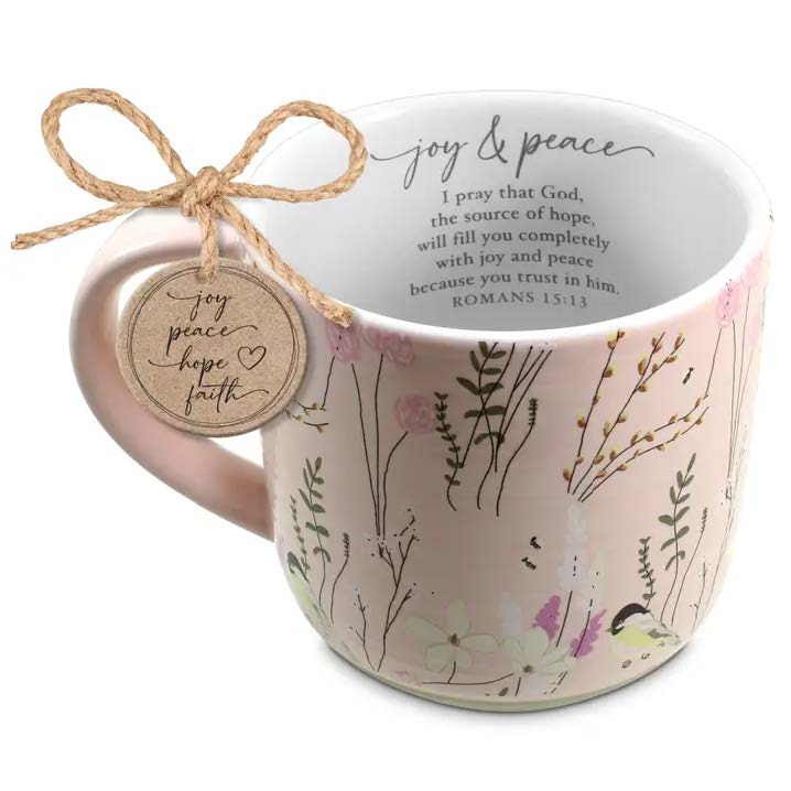 Spring Garden Joy Peace 18 oz Coffee Mug