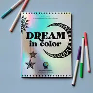 Dream in Color A Coloring Book with Bonus Stickers