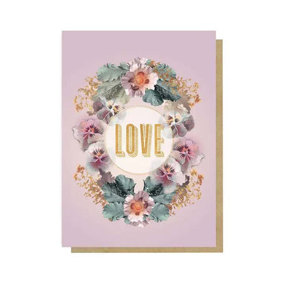 Pansy Love Greeting Card